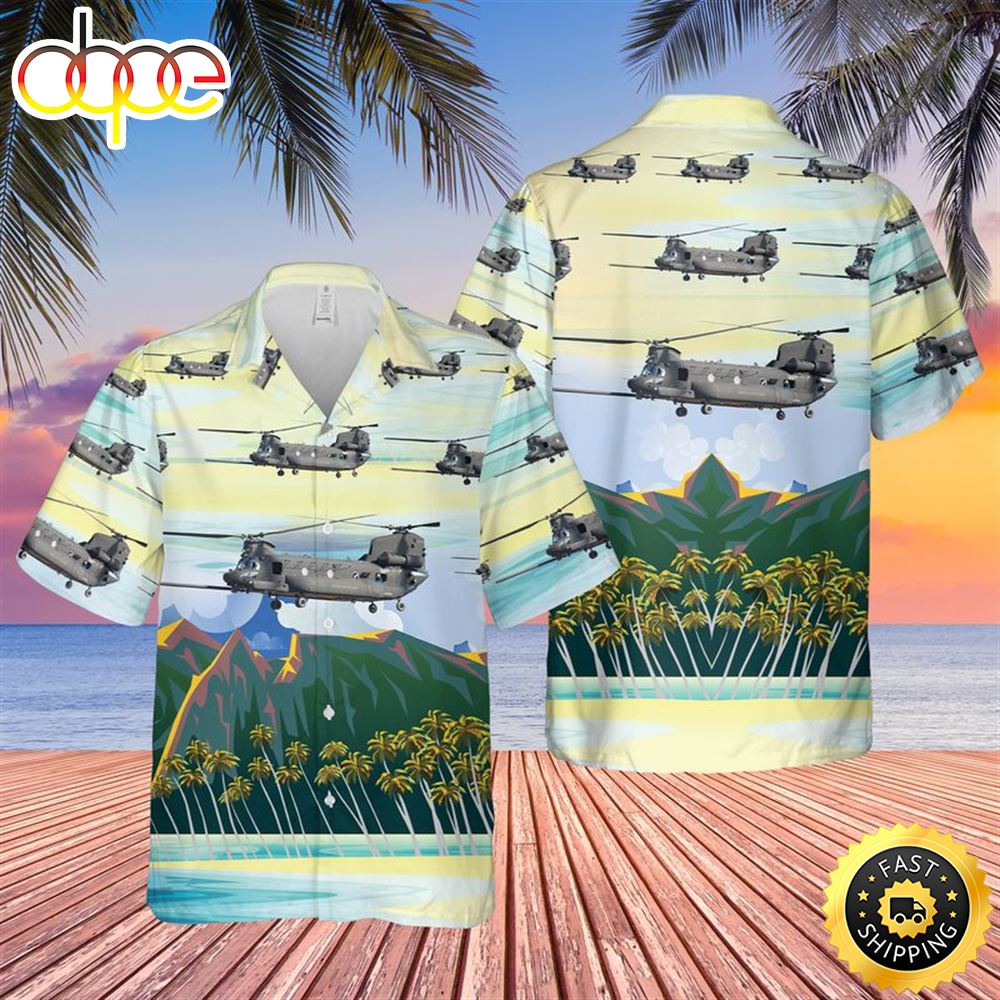 US Army MH 47G Chinook Of 160th Special Operations Aviation Regiment Airborne Hawaiian Shirt Wjewew