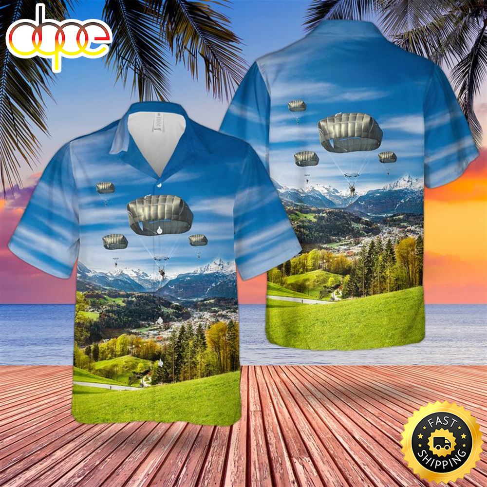 US Army T 11 Parachute Of 173rd Infantry Brigade Combat Team Hawaiian Shirt Gtzr3l
