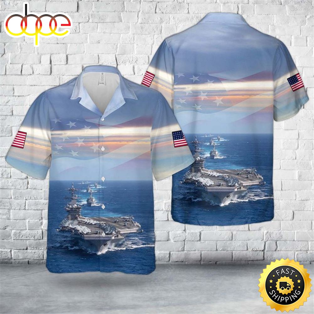 US Navy Ships Hawaiian Shirt Xcki9x
