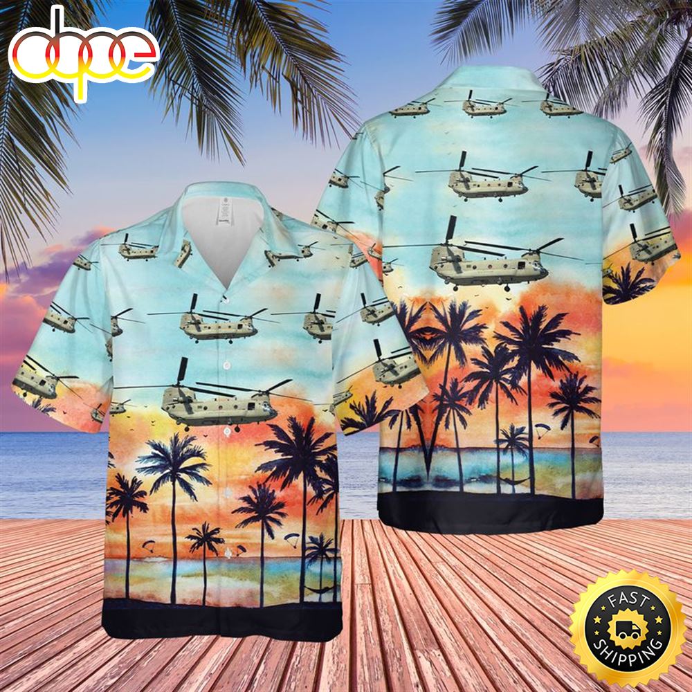 Us Army 101st Airborne Division Ch-47 Hawaiian Shirt – Musicdope80s.com