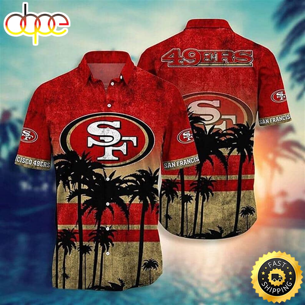 Vintage NFL San Francisco 49ers Hawaiian Shirt Summer Beach Gift Lqlmsm