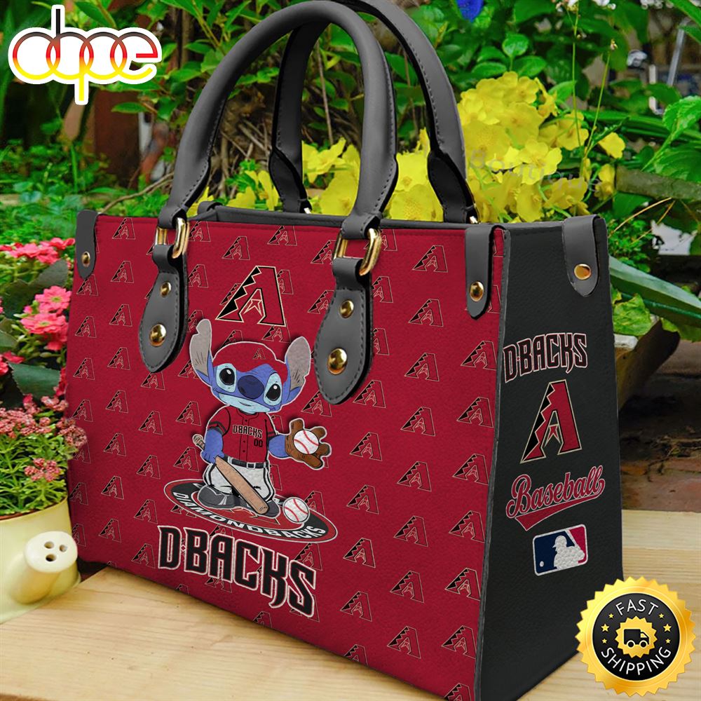 Arizona Diamondbacks Stitch Women Leather Hand Bag 1 Zwkmft