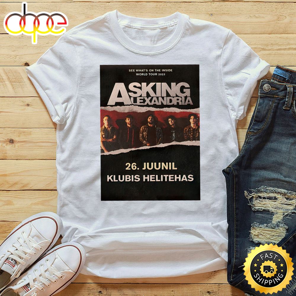 Asking Alexandria See What S On The Inside World Tour 2023 Unisex Tshirt P85jyj