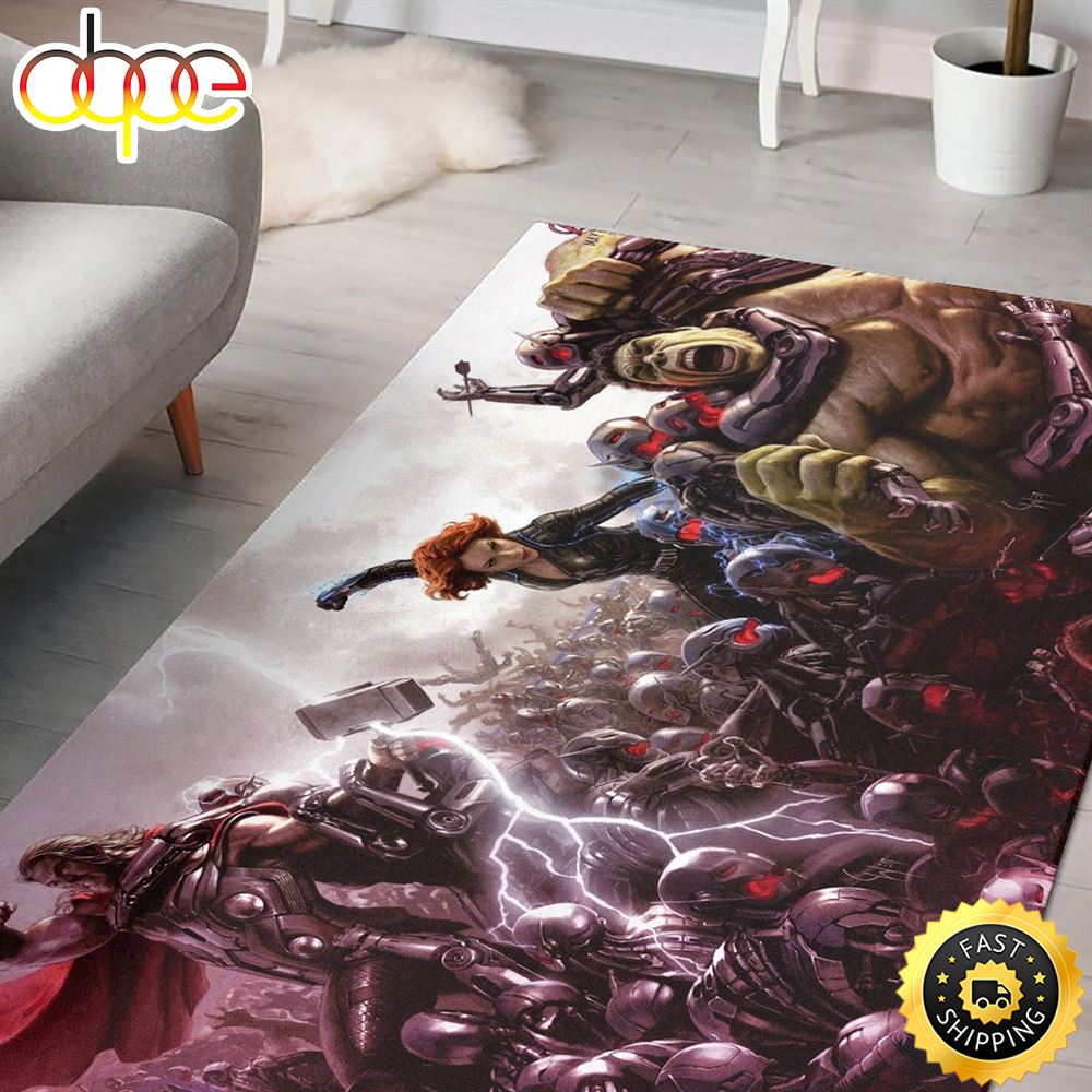 Avengers Age Of Ultron Marvel Movie Rug 1 Tfmoxd