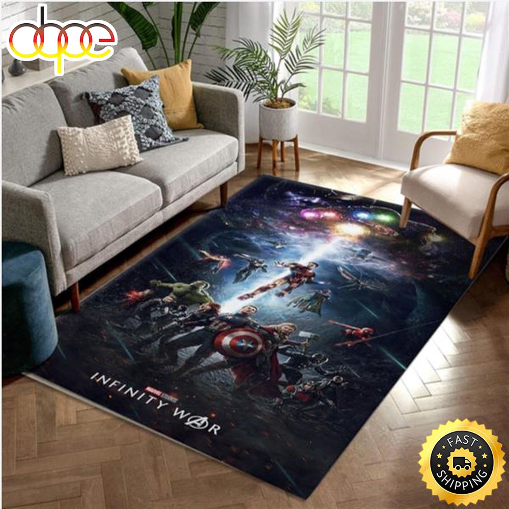 Avengers Infinity War Area Marvel Movie Rug Marvel Superhero Floor Decor The Us Decor 1 A0vmn8