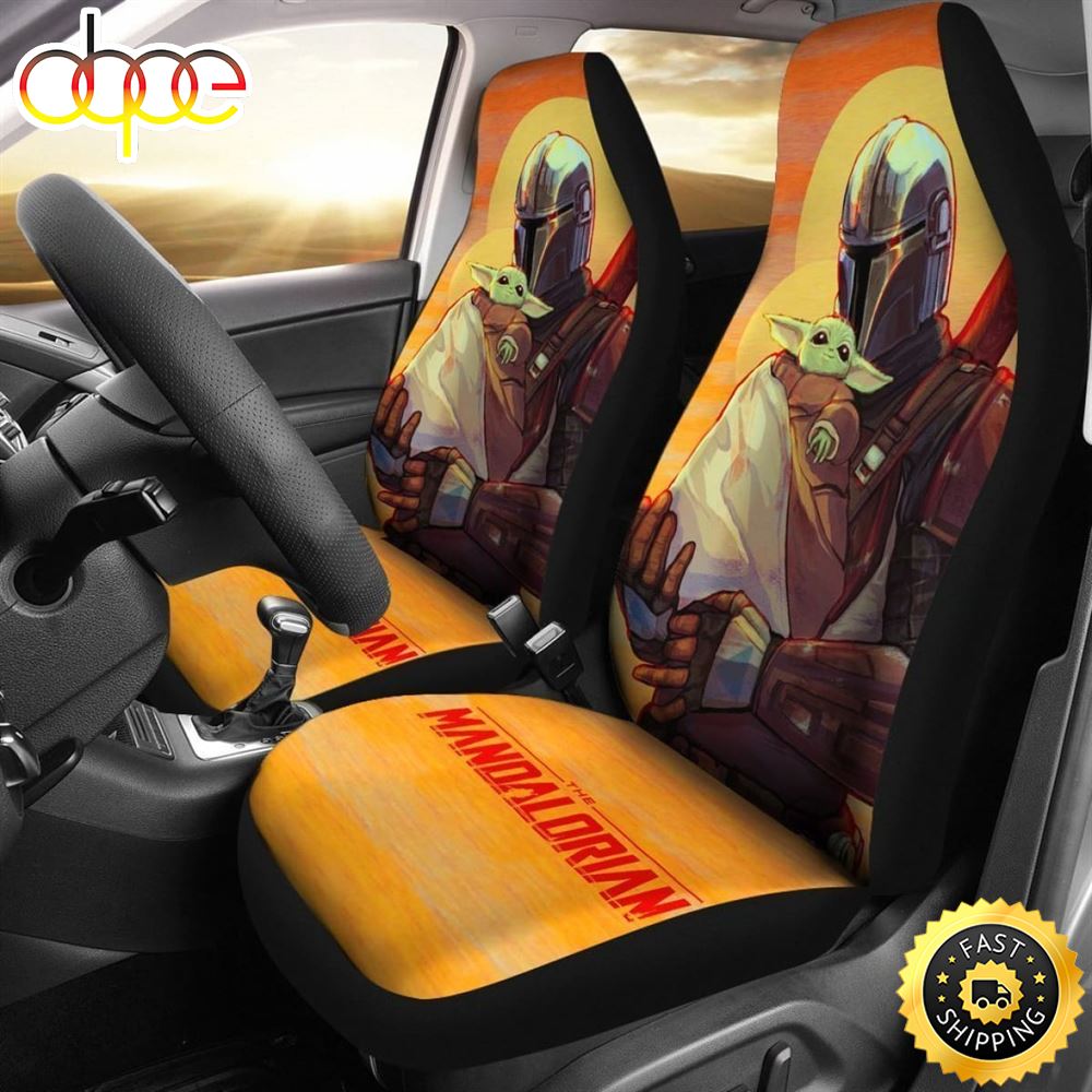 Baby Yoda And The Mandalorian Car Seat Covers For Fan 1 H2vtvl