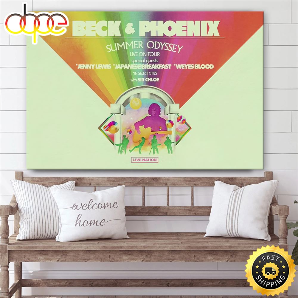 Beck And Phoenix Plan 2023 Tour Dates Poster Canvas Y1d7hq