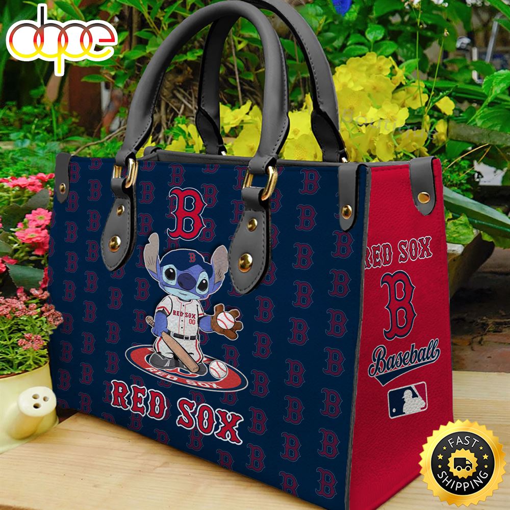 Boston Red Sox Stitch Women Leather Hand Bag 1 Klywus