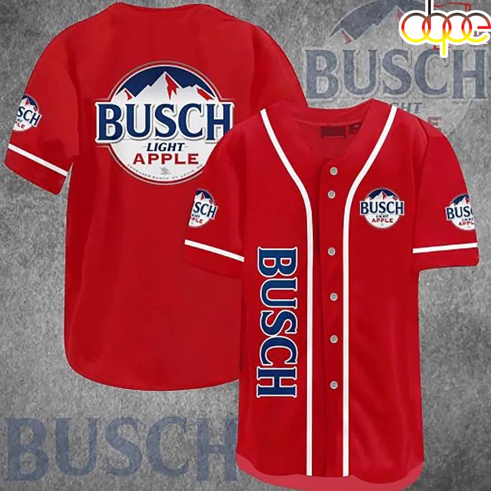 Busch Light Apple Baseball Jersey For Men And Women Kjxr8g