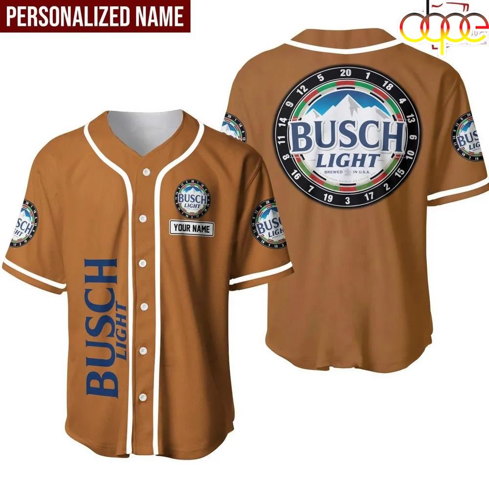 Busch Light Dart Board Custom Name Baseball Jersey Llobso