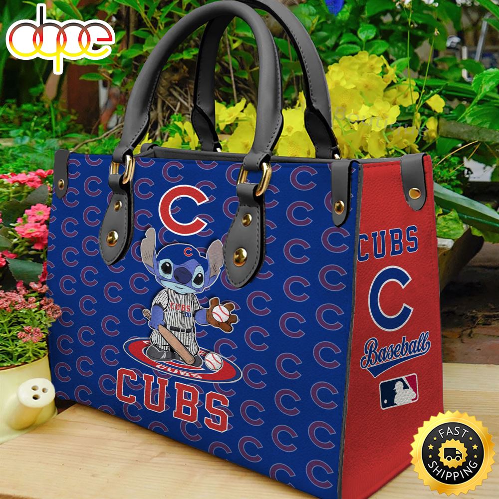 Chicago Cubs Stitch Women Leather Hand Bag 1 S1zosn