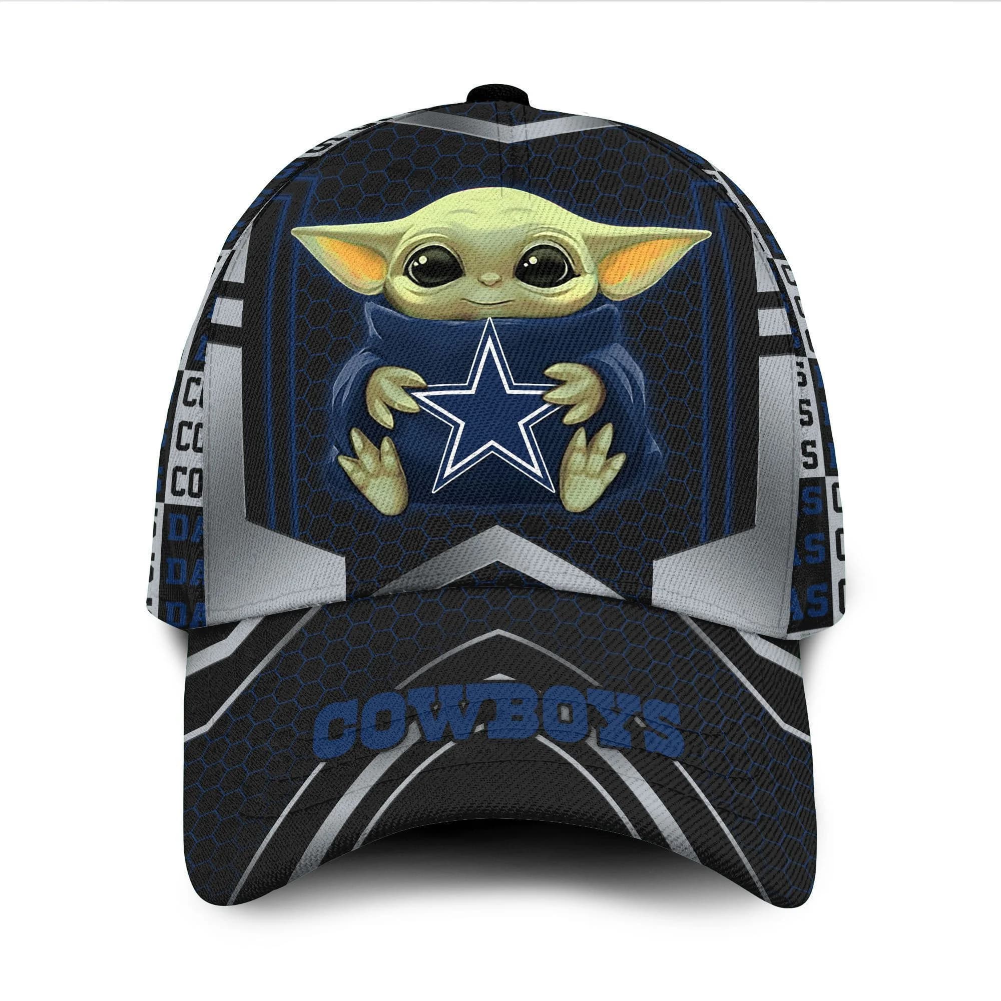 Dallas Cowboys Baby Yoda All Over Print 3D Classic Cap Neq955