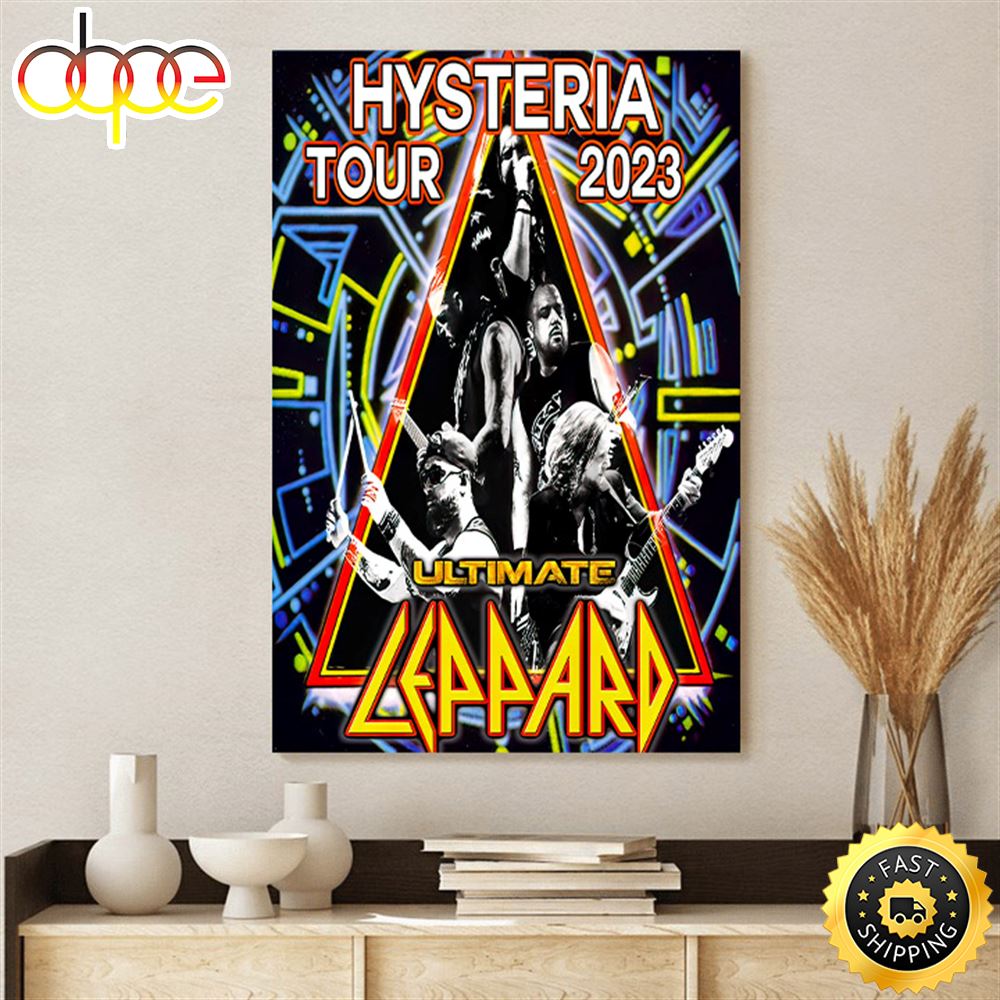 Def Leppard Tickets And 2023 Tour Dates Poster Canvas Wvtnz0
