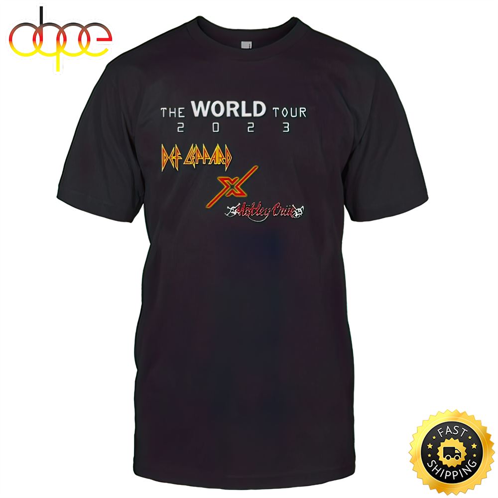 Def Leppard X Motley Crue World Tour 2023 Unisex T-Shirt