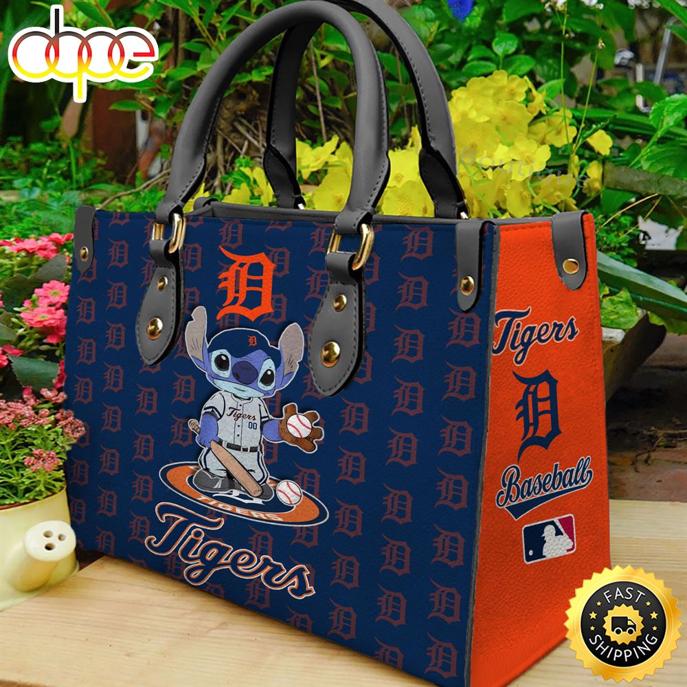 Detroit Tigers Stitch Women Leather Hand Bag 1 Rjsdqc