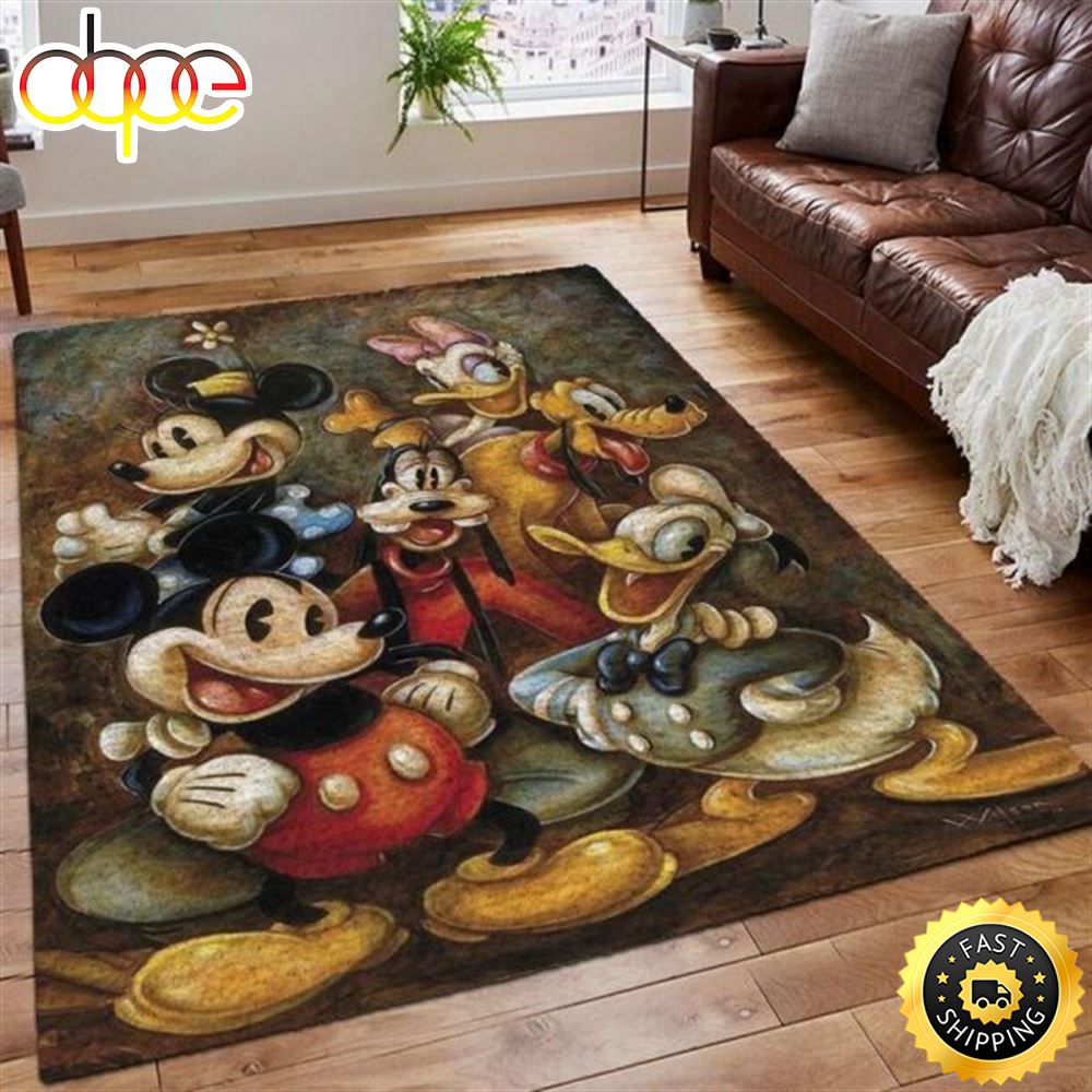 Disney Mickey Living Room Area Rug Carpet