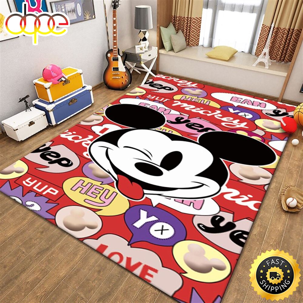 Disney Mickey Minnie Mouse Kids Playmat Rug Lmbztt