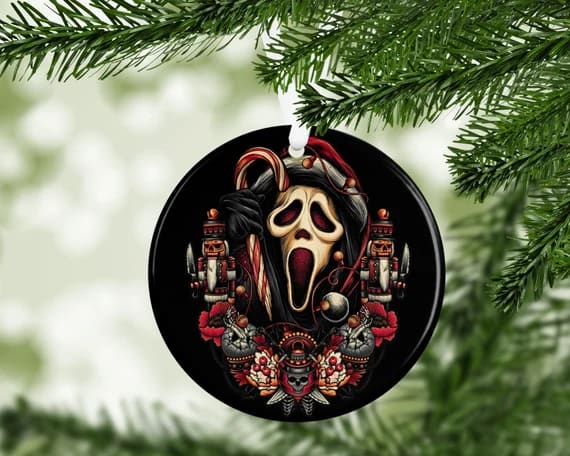Ghostface Scream Christmas Horror Movie Ornament Xsczjv