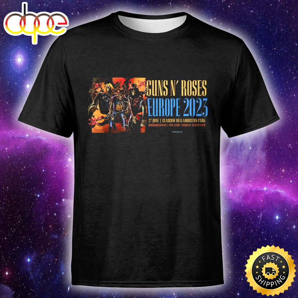 Guns N Roses Concert Nederland 2023 Unisex T Shirt Z5ne6q