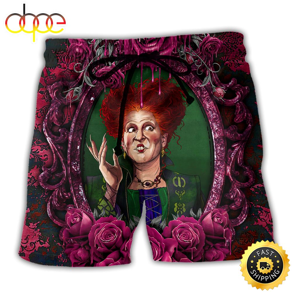 Halloween Horror Scary Sister Witches Winifred Beach Short Jjq0h6