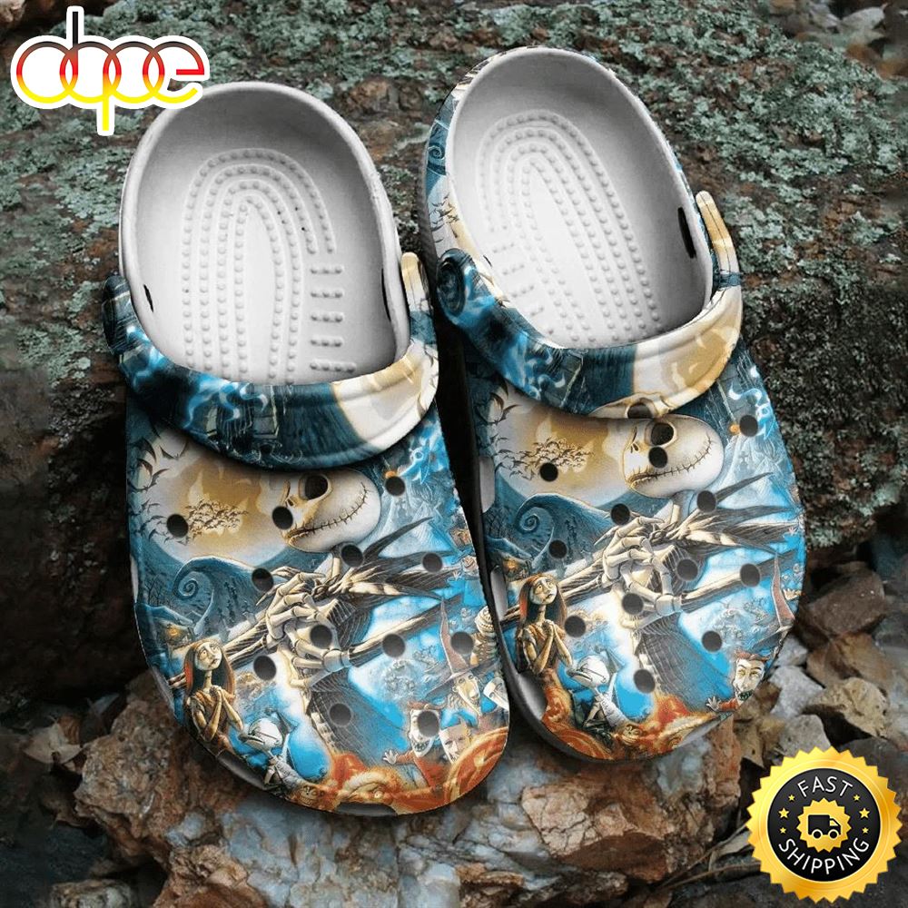 Halloween The Nightmare Before Christmascrocs Shoes Crocband Comfortable Clogs For Men Women Kzg8ii