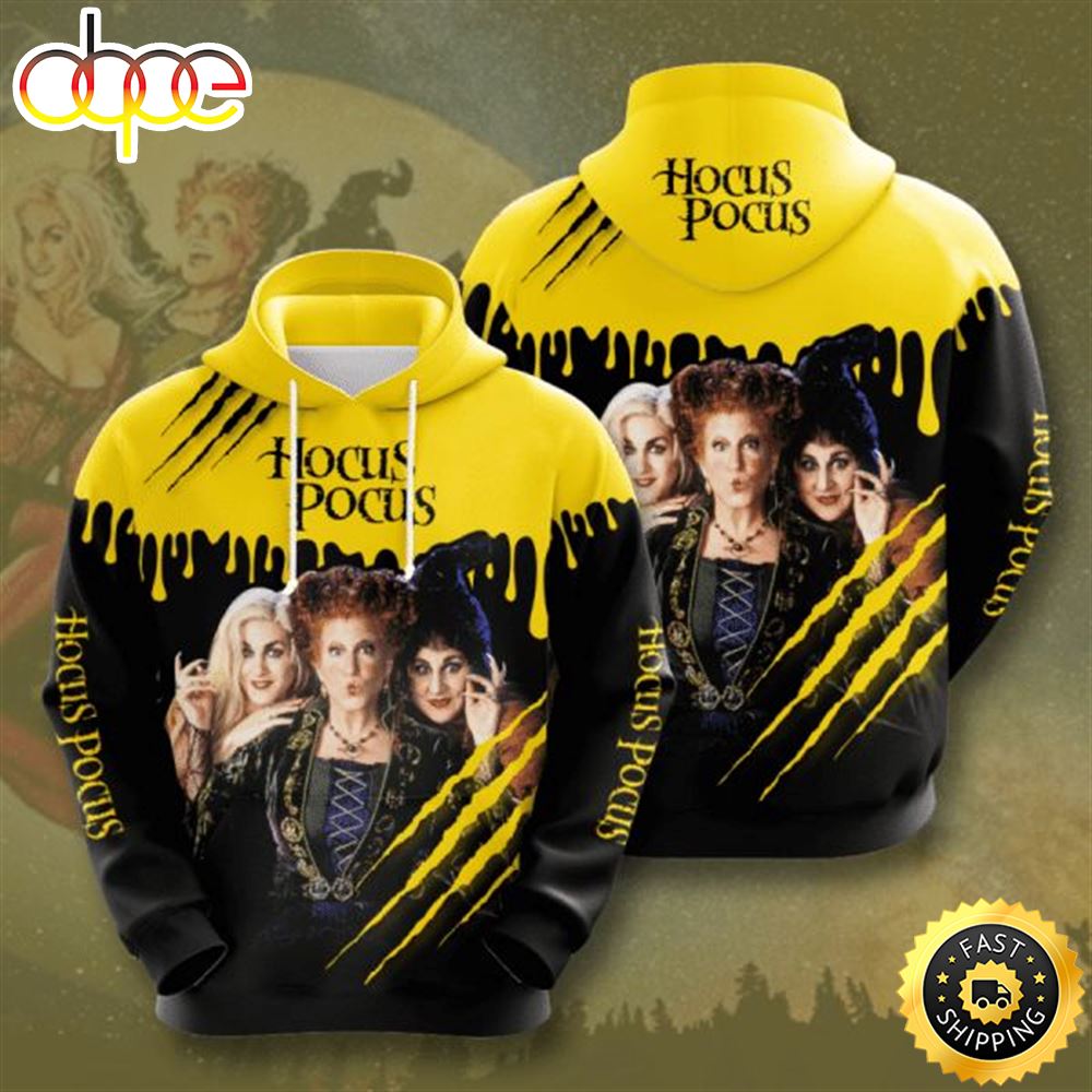 Hocus Pocus Halloween Design Gift For Fan Custom 3d All Over Printed Hoodie Zbdj4a