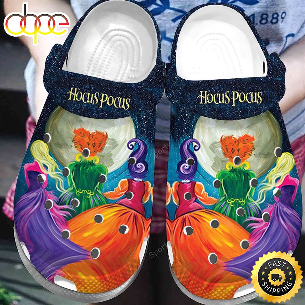 Halloween Hocus Pocus Colorful Crocs Clog Shoes For Men And Women