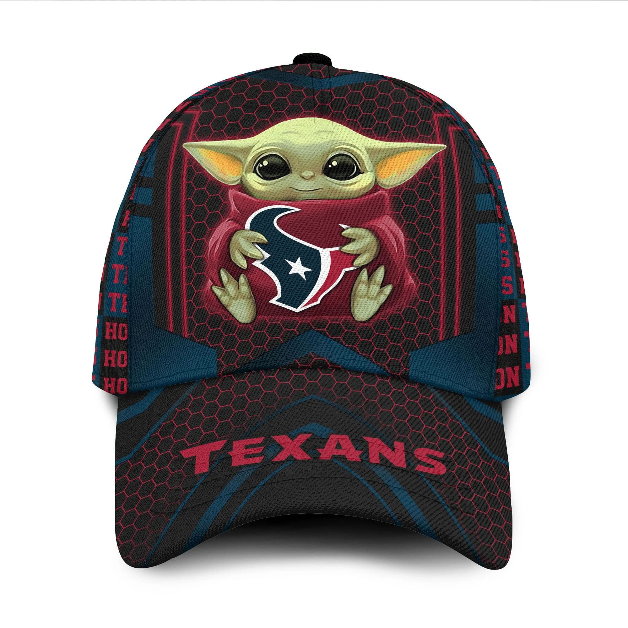 Houston Texans Baby Yoda All Over Print 3D Classic Cap Rctrg0