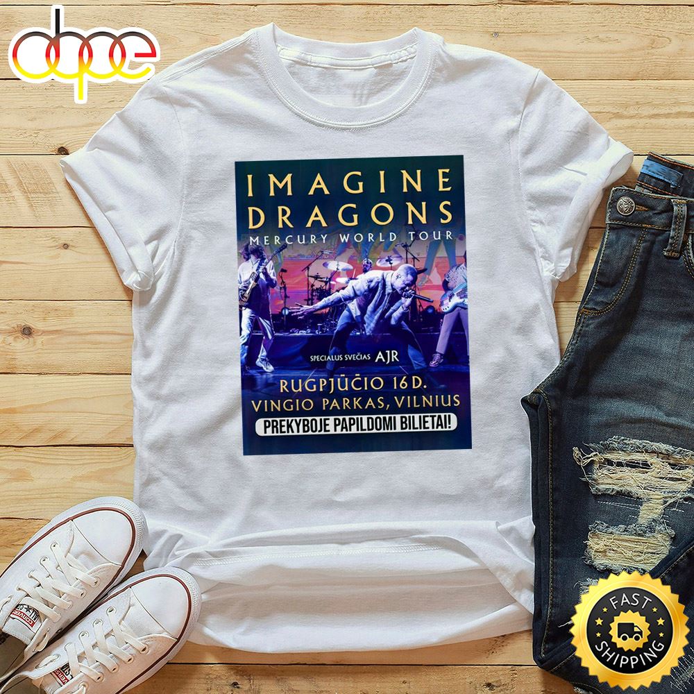 Imagine Dragons Mercury World Tour 16.08.2023 T Shirt Mlbdlu