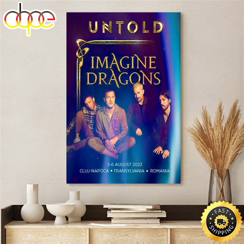 Imagine Dragons Tour 2023 Poster Canvas Xdfnod