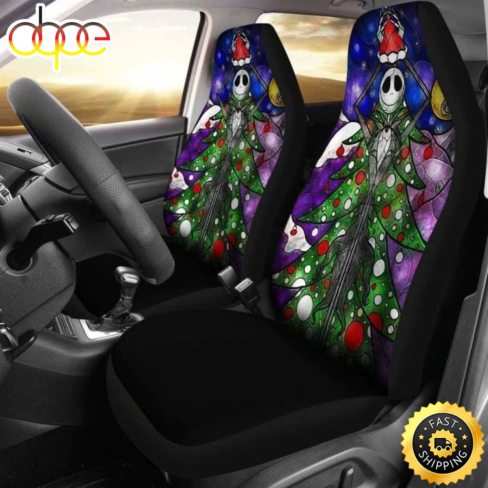 Jack Skellington Car Seat Covers Halloween Universal Fit 1 Ygutn0