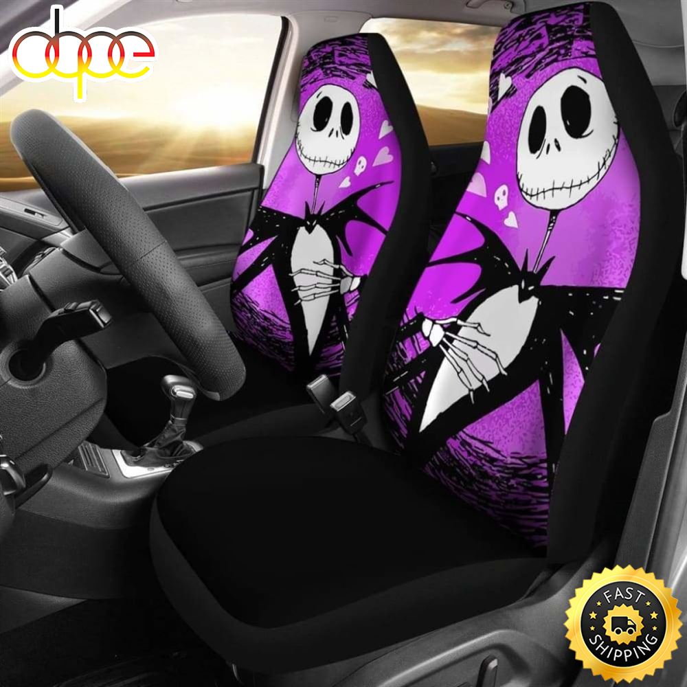 Jack Skellington Purple Car Seat Covers 1 Gjpais