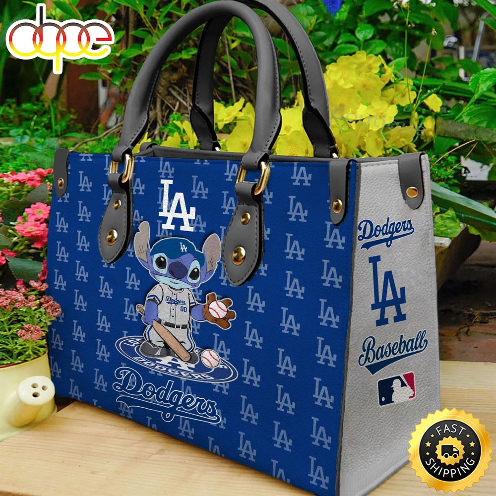 Los Angeles Dodgers Stitch Women Leather Hand Bag 1 Aguhze