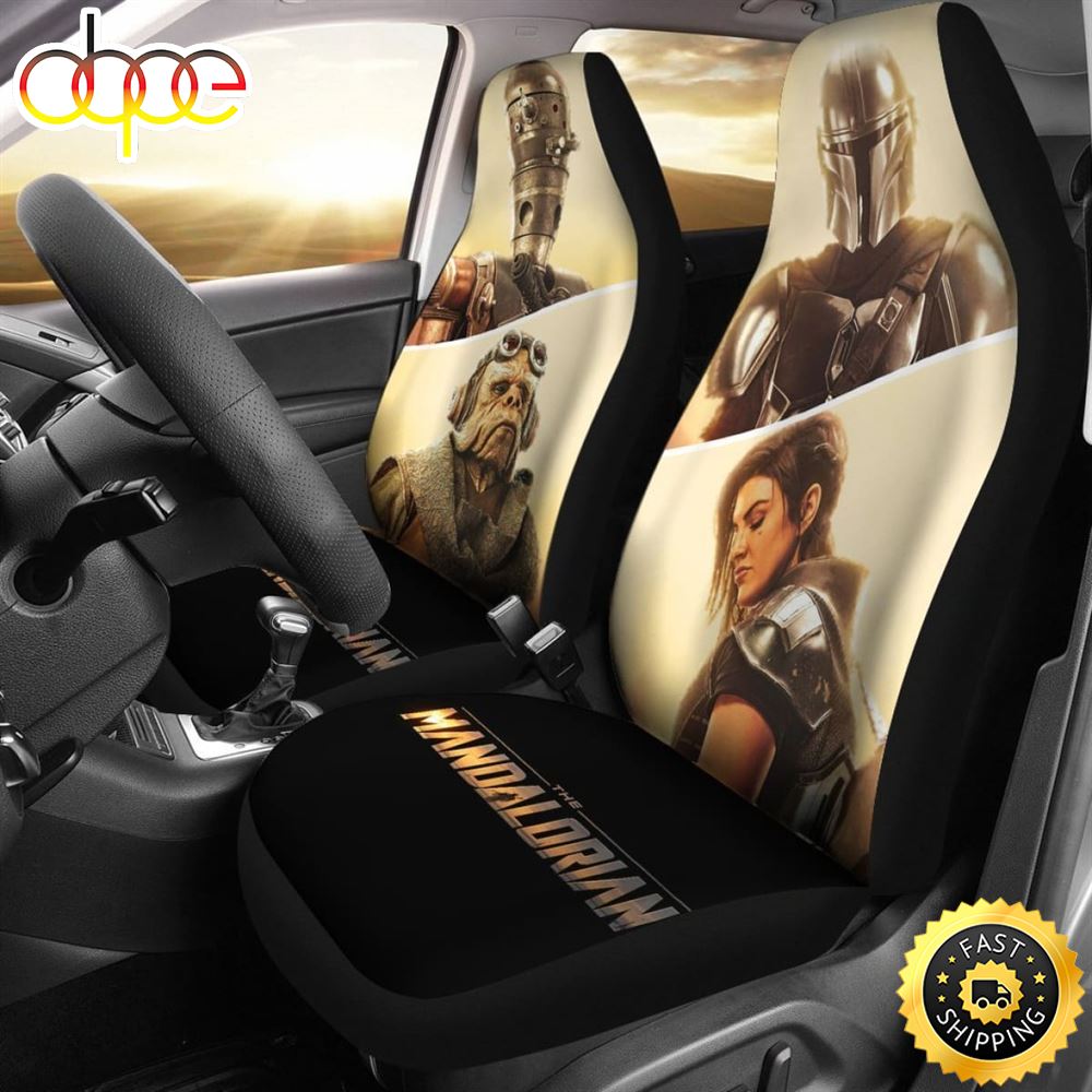 Mandalorian Car Seat Covers Cara Kuiil Characters 1 Xo9eab