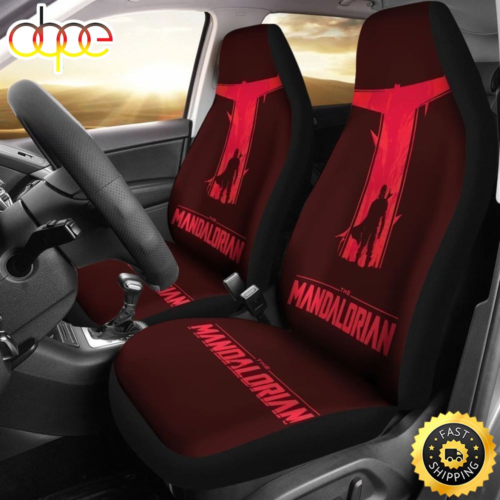 Mandalorian Car Seat Covers Star Wars Fan Gift 1 Voukir