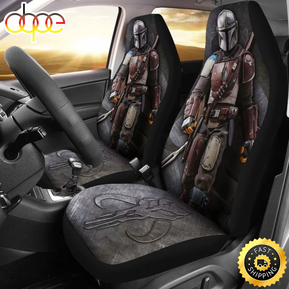 Mandalorian Car Seat Covers Star Wars Fan Gift Universal Fit 1 Ang0mj