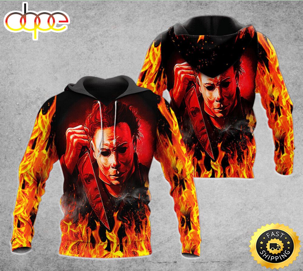 Michael Myers 3d Hoodie Us Size All Over Print Fbgbj8