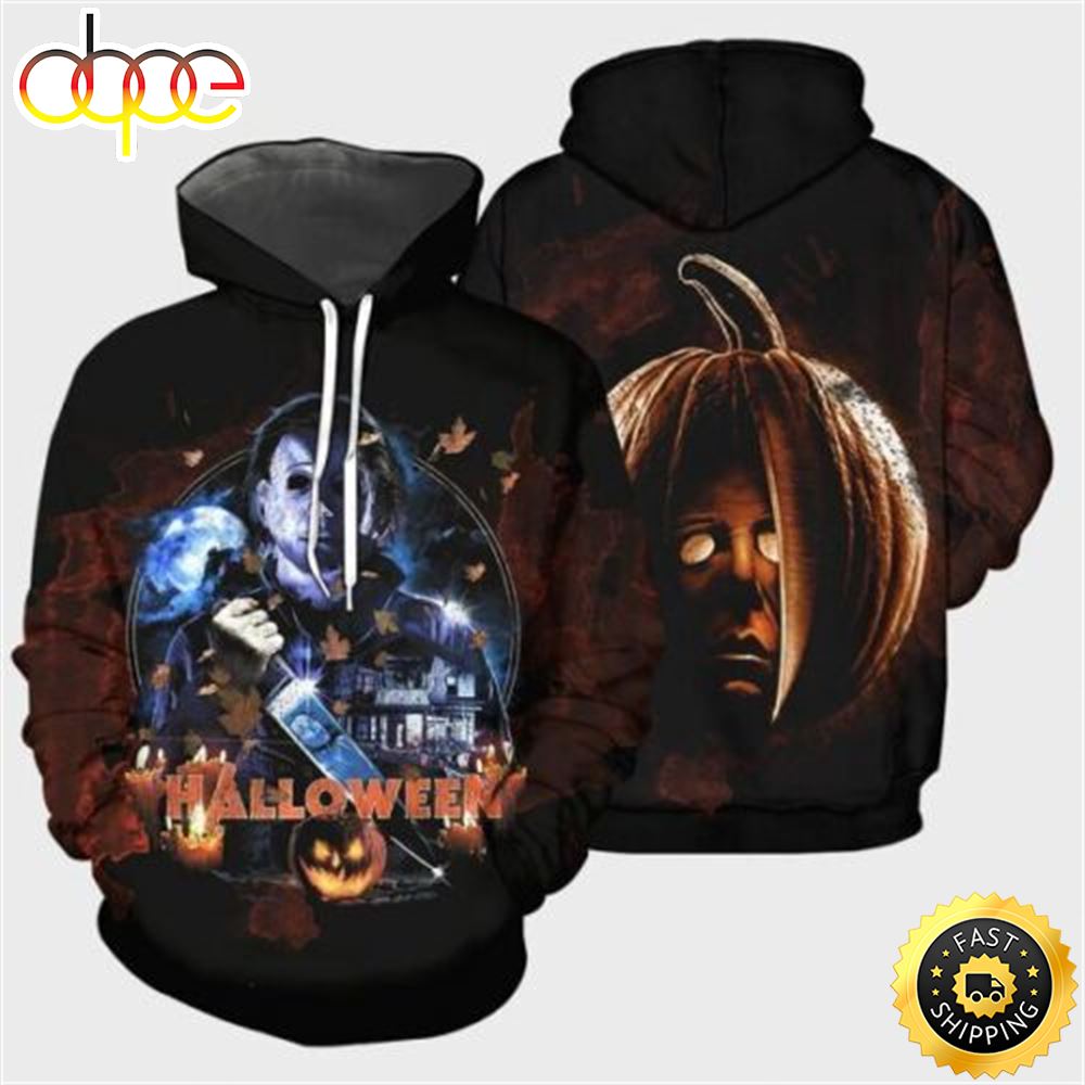 Michael Myers Pumpkin Hoodie Us Size All Over Print Father Day Fcfeak