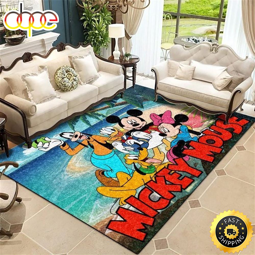 Mickey Mouse Disney Area Rug For Living Room Lz1f2r