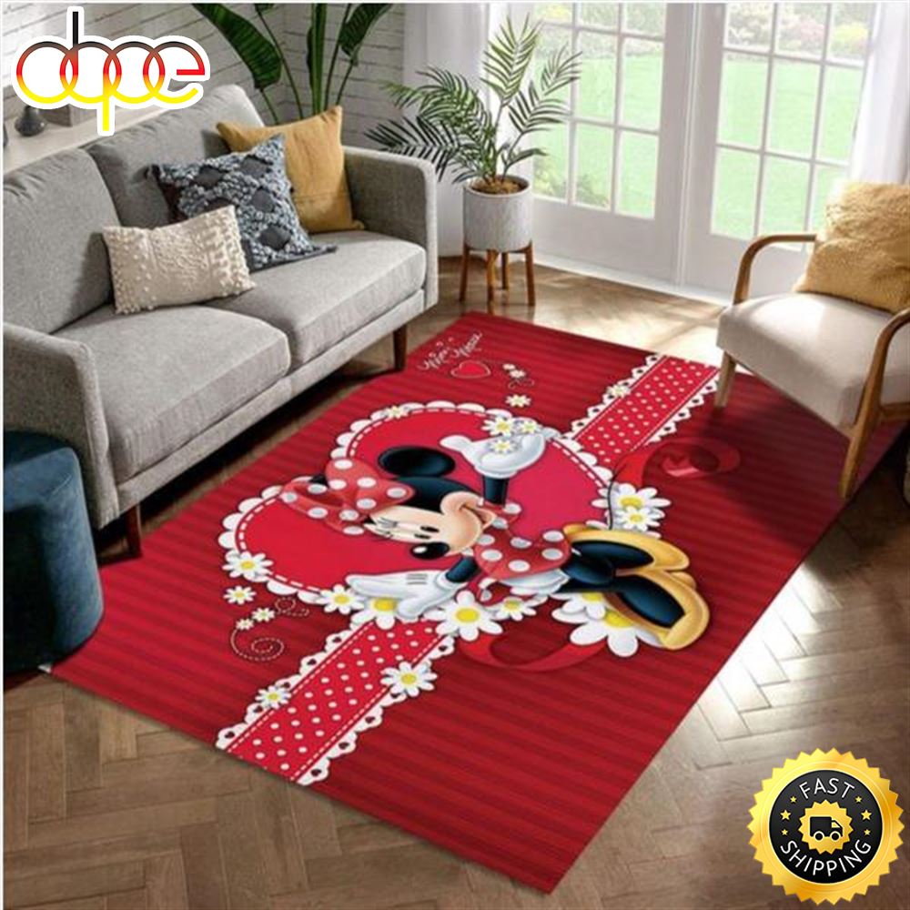 Mickey Mouse Disney Loves Area Rug Carpet Bi5h3y