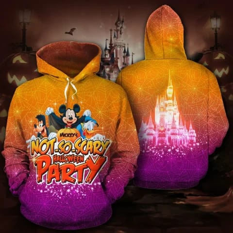 Mickey S Not So Scary Halloween Party 3d Hoodie Gmg1w9