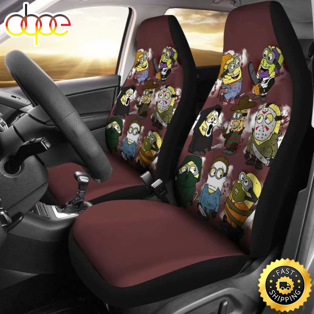 Minion Horror Car Seat Covers Universal Fit 1 Qfykgt
