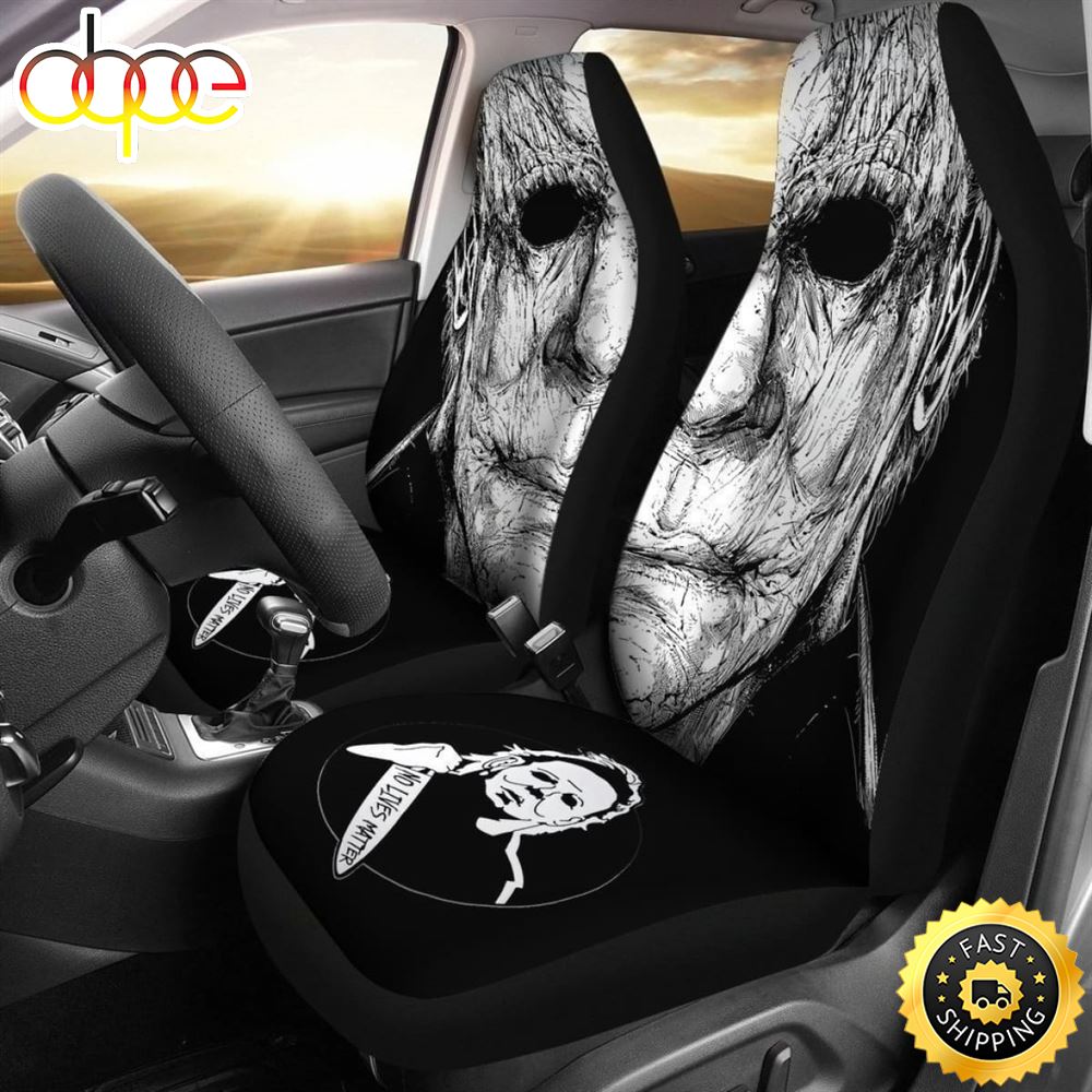 No Live Matter Michael Myer Car Seat Covers For Horror Movies Fan Universal Fit 1 Xbqfxa