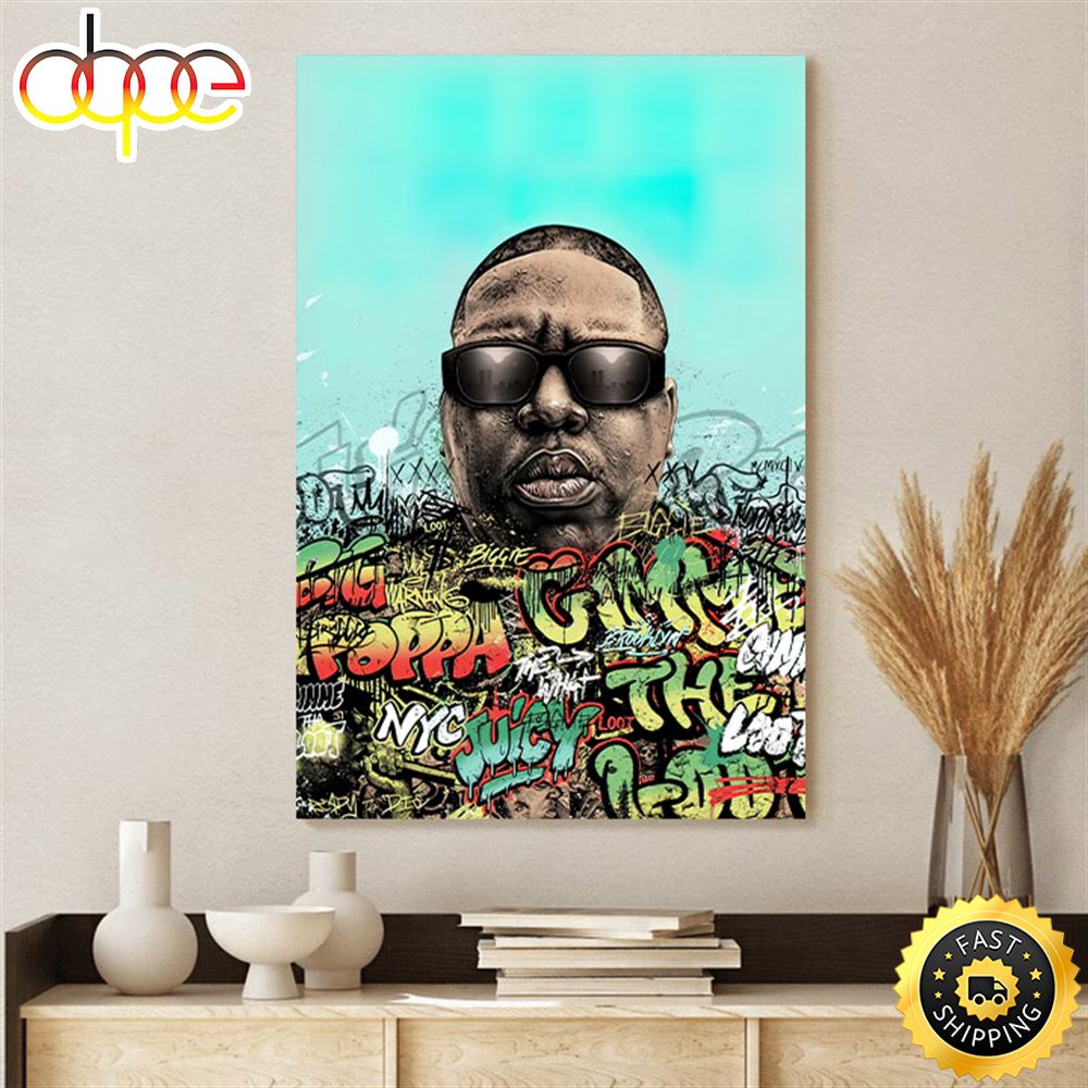 Notorious B.I.G. Ready To Die Poster Canvas Kmsz3x
