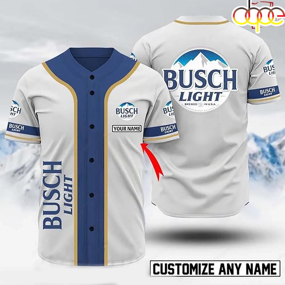 Personalized Basic Busch Light Baseball Jersey Dz318g