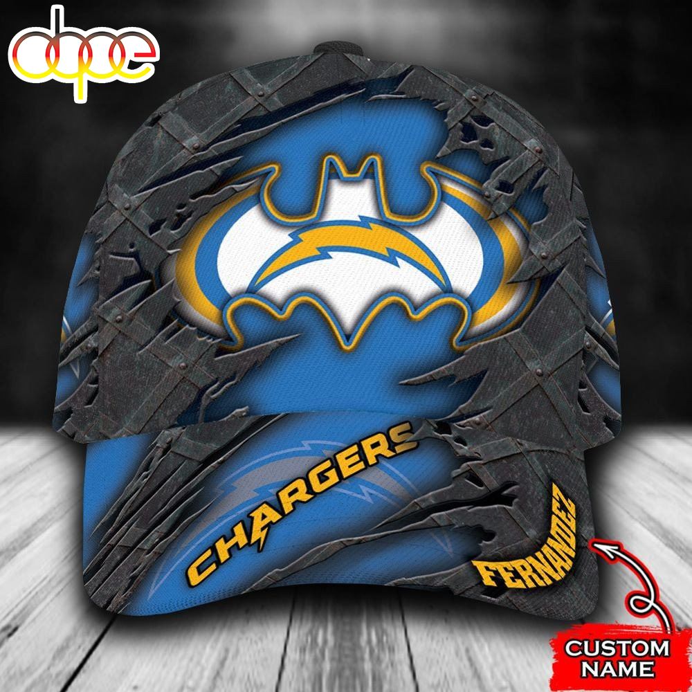 Personalized Los Angeles Chargers Batman Logo All Over Print 3D Baseball Cap Pcgy3w