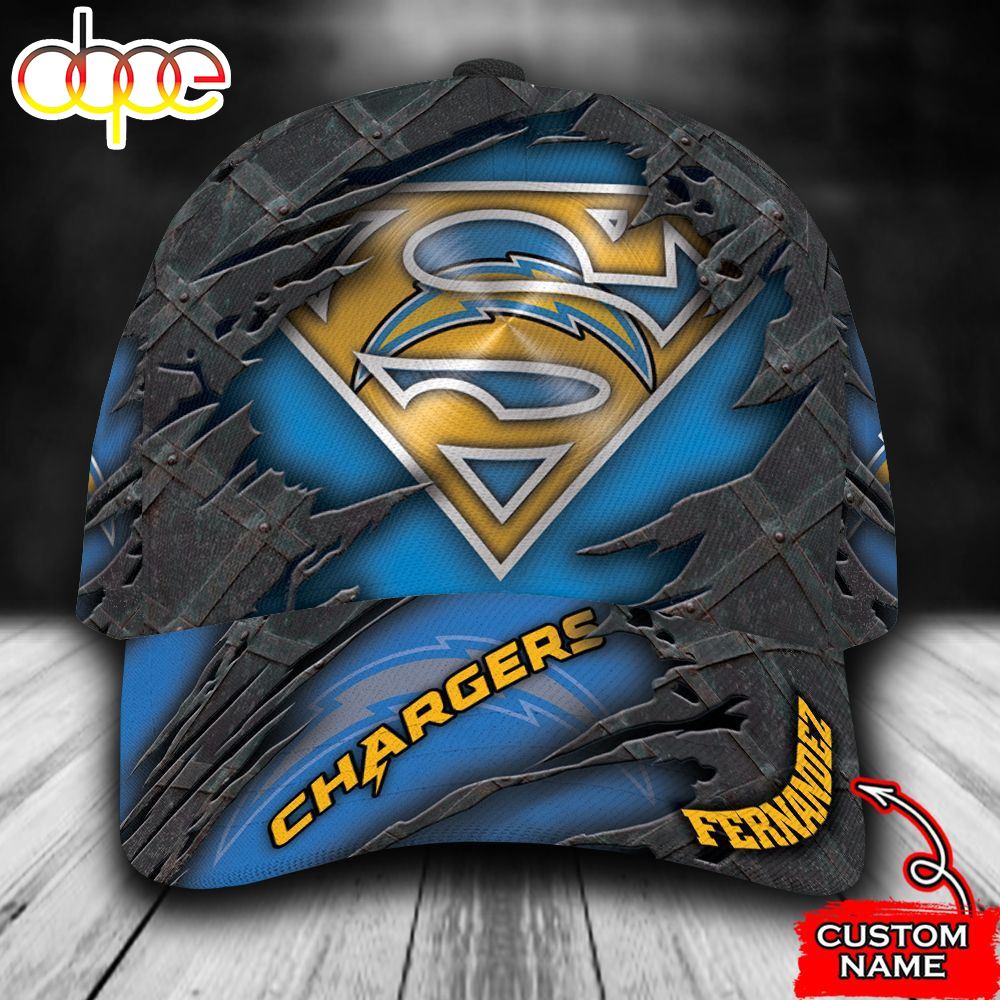 Personalized Los Angeles Chargers Superman All Over Print 3D Classic Cap M8u3ep