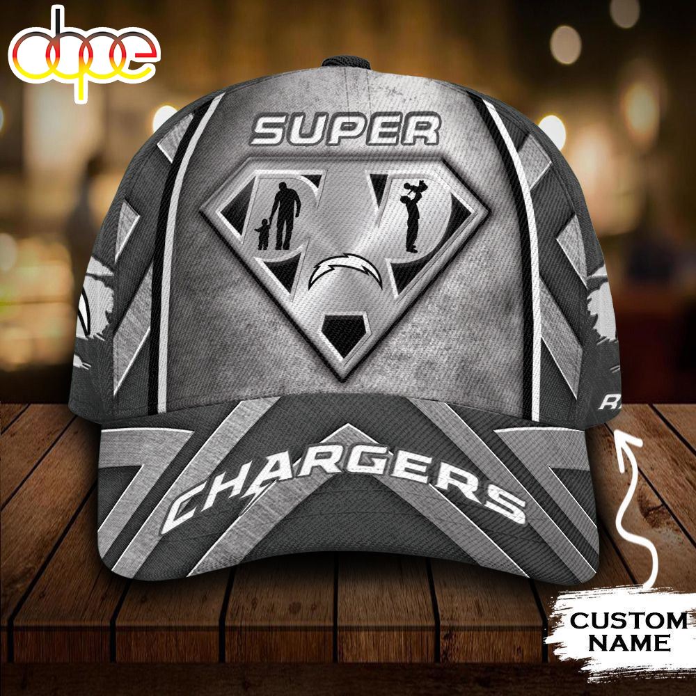 Personalized Los Angeles Chargers Superman Dad All Over Print 3D Classic Cap Edau1d