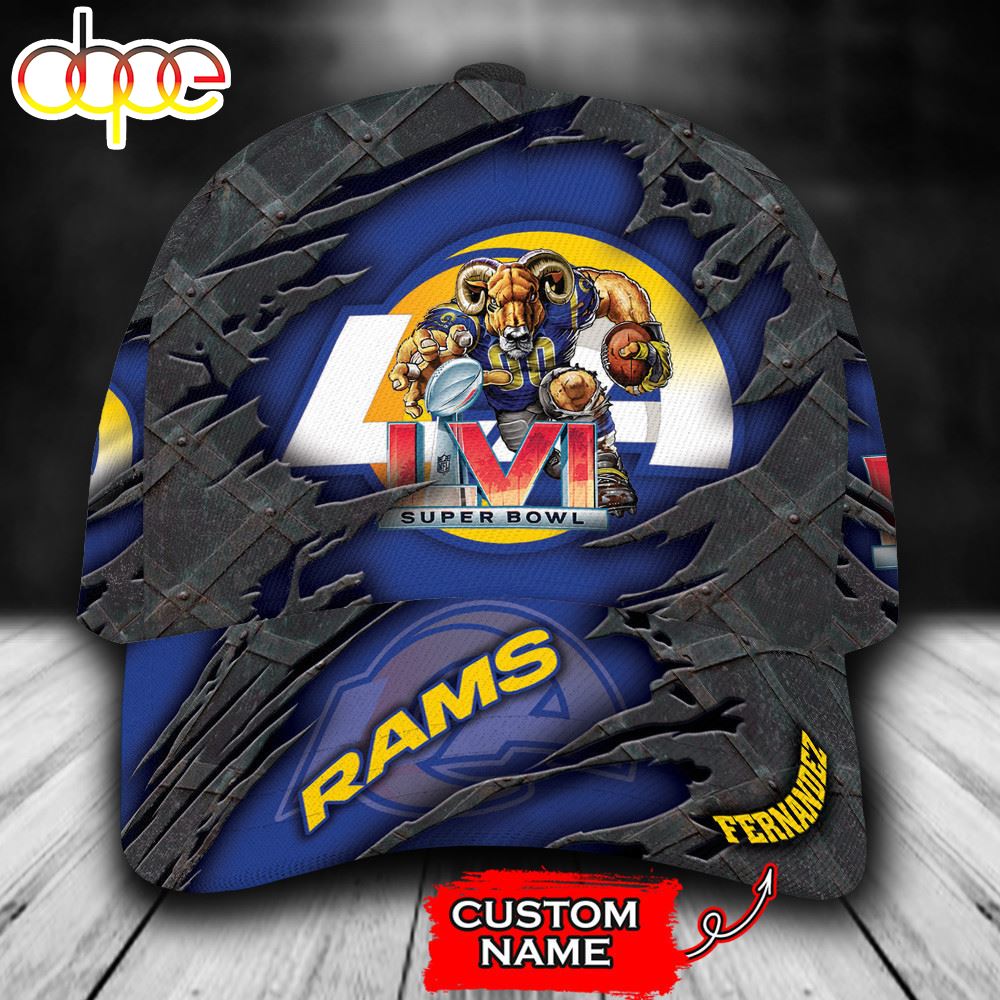 Personalized Los Angeles Rams 2023 Super Bowl Champion All Over Print 3D Classic Cap Appwgy