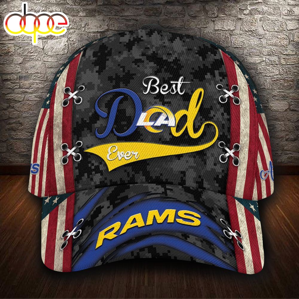 Personalized Los Angeles Rams Best Dad All Over Print 3D Classic Cap Nucz2g